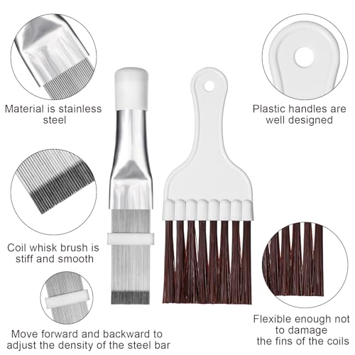 PEUTIER Air Conditioner Fin Comb and Condenser Cleaning Brush Tool Set