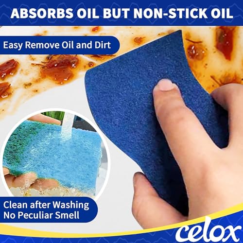 CELOX Dual-Sided Cleaning Sponge for Kitchen & Household