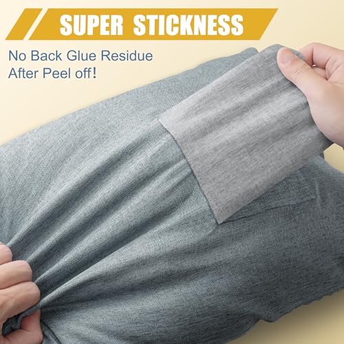 Fabric Repair Tape Self-Adhesive Linen Couch Patch Dark Grey 8.3" x 11"