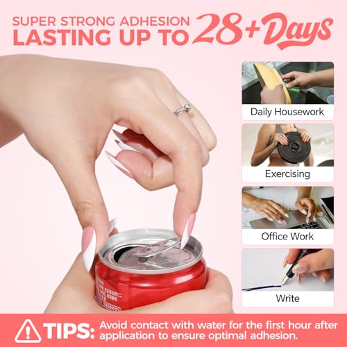 Luckyfairy Fast-Drying Gel Nail Glue for Press-on Nails 3-Pack
