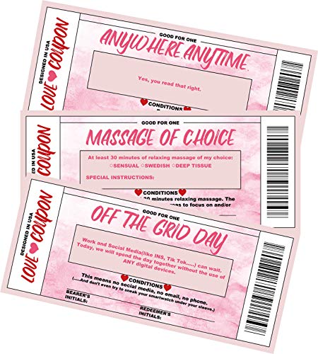 18 Unique Watercolor Love Voucher Cards for Couples