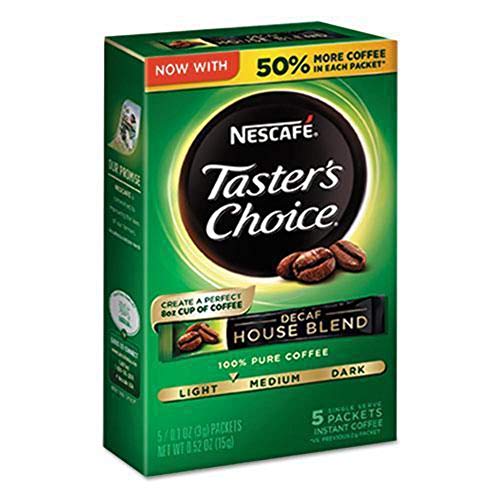 Nescafe Taster's Choice Decaf House Blend Instant Coffee Sticks 0.52oz - 5 Count