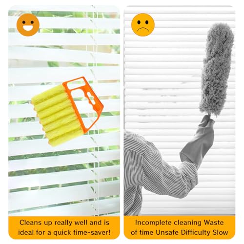 Starfa Lab 4-Piece Venetian Blind Cleaning Set - Handheld Dusting Tools