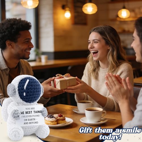 Unique Crochet Astronaut Love Gift for Him & Her - Anniversary