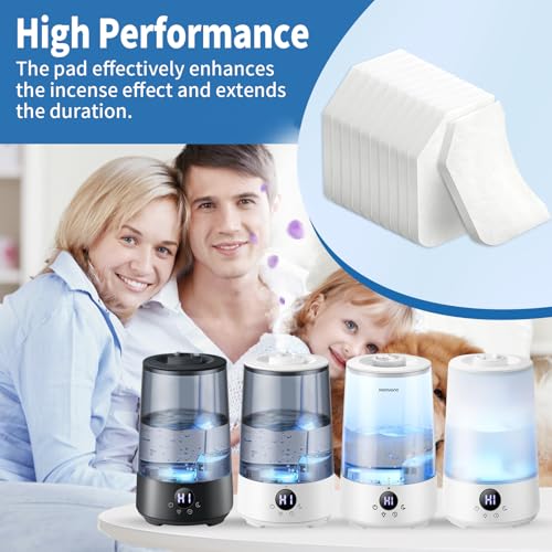 50 Pack Unscented Aroma Pads for Homvana 3.6L Humidifier