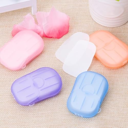 5 Boxes Hand Cleaner Fragrance Mini Color Soap Paper-100 Sheets Colorful Disposable Soap Paper for school Indoor,Outdoor,Travel,Camping Hiking£¬Foot and Hand Care, Outdoor Recreation,Personal Care