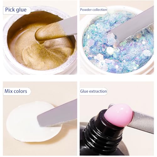 Stainless Steel Makeup Spatula 2 Pcs - Cosmetic & Nail Art Mixing Tool