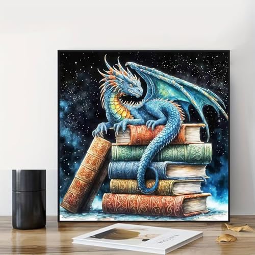 Dragon Square Diamond Painting Kit 12x12 in - Full Drill Art