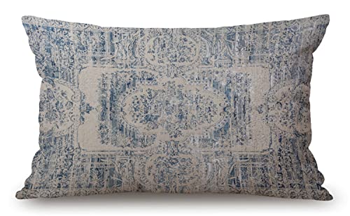 Vintage Carpet Pattern Throw Pillow Cover - 12x20 Inches