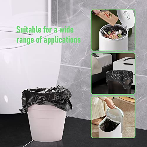 BAHREL Small Trash Bags 4 Gallon, 100 Count Heavy-Duty Liners