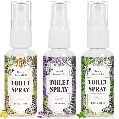 STRN Toilet Spray 3-Pack - Lemon, Mint & Lavender Scents