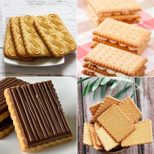 Stainless Steel Cookie Cutter Set - 6PCS Rectangle & Square Molds