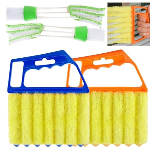 Starfa Lab 4-Piece Venetian Blind Cleaning Set - Handheld Dusting Tools