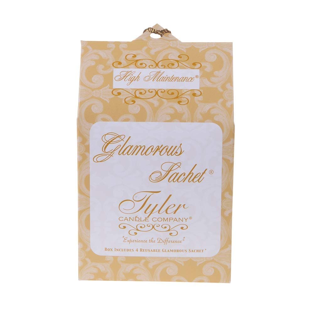 Tyler Candle Glamorous Diva & High Maintenance Sachets Bundle (4 Reusable Glamorous Sachet Each) (Diva&High Maintenance)
