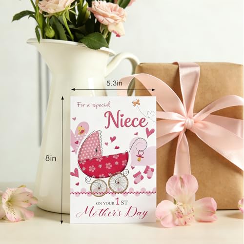 First Mother's Day Card for Niece | Heartfelt Gift from Aunt & Uncle