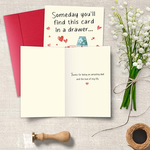 Heartfelt Father's Day Card for Husband or Boyfriend - 8.1x5.3in