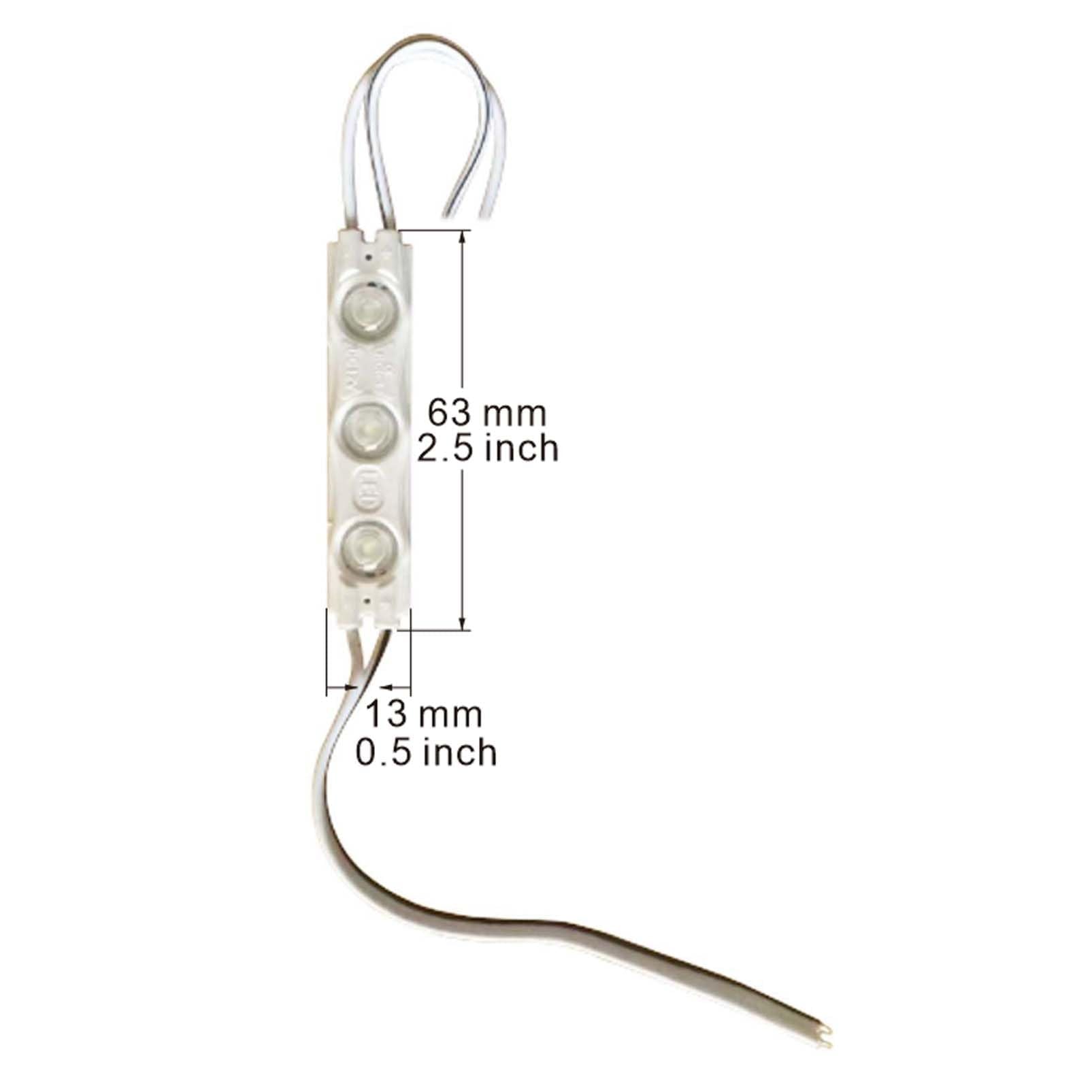 20 PCS Warm White LED Module, 12V Super Bright 2835 3 LED Module Waterproof Decorative Light for Advertising Letter Sign. (Warm White-20PCS)