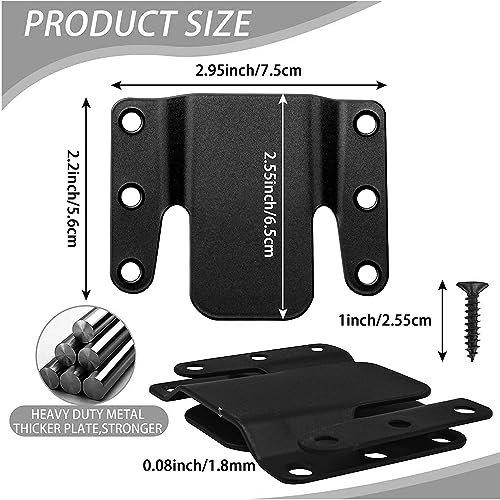 Universal Sofa Interlocking Brackets 6 Pack - Furniture Connectors with Screws