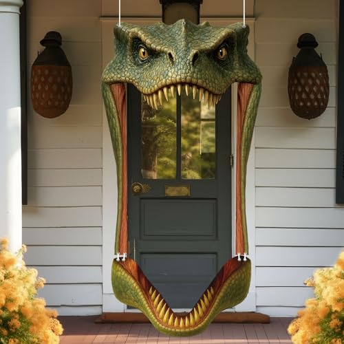 Tiamon Dinosaur Birthday Party Porch Banner & Door Decoration