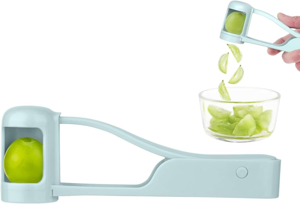 Skiennix Grape Cutter - Food Grade Fruit Cutting Tool with Serrated Blade | Easy Grip for Kids