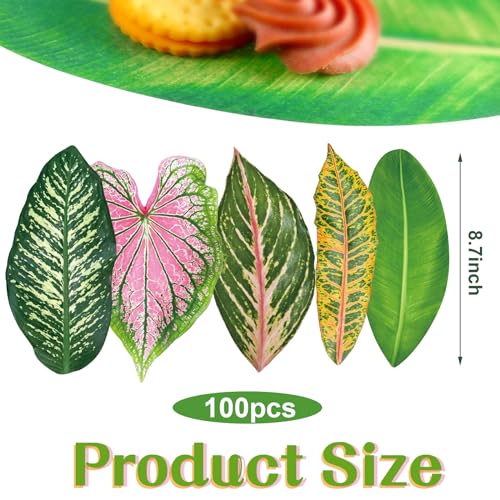 Kisston Parchment Paper Leaves for Cheese Board - 100 Pcs, 8.7 In