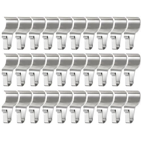 Kingrol 30 Pack Vinyl Siding Hooks - No Drill Heavy Duty Clips for Outdoor Decor