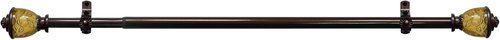 Achim Home Decor Camino Lincroft Decorative Window Curtain Rods - Telescopic, 48-86 Inches, Lightweight & Easy to Install