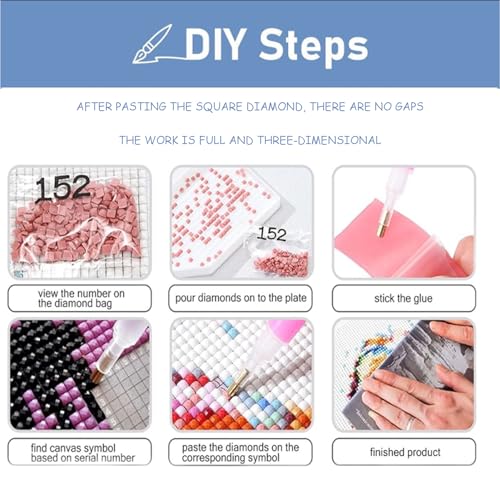 AIBOERL Dragon Diamond Art Kit - 5D Square Rhinestone Painting 12x16in