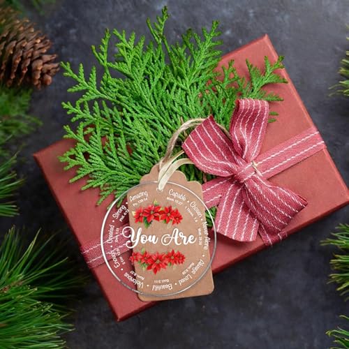 Christian Christmas Ornament 2025 - Acrylic Faith Tree Decoration