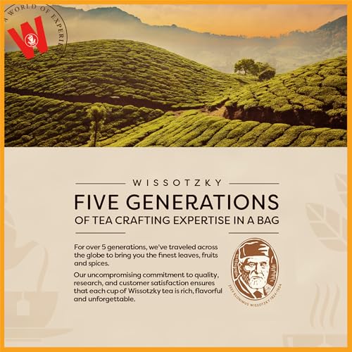 Wissotzky Mango & Passion Fruit Herbal Tea - Caffeine Free, 20 Tea Bags