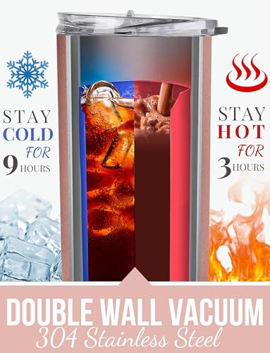Insulated Stainless Steel Tumbler for Women - 20oz Gift for Cousin, Birthday & Christmas