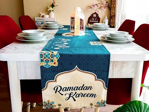 Ramadan Table Runner 70x13in - Velvet Ramadan Decor 2026