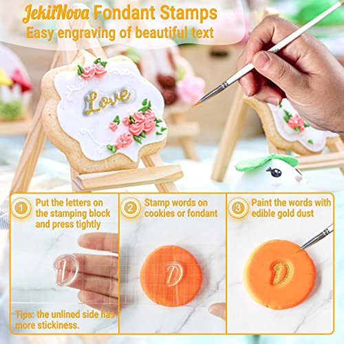 Handwriting Alphabet Cake Stamps Tool for Fondant Cookies Biscuit - Variation of Handwritingd