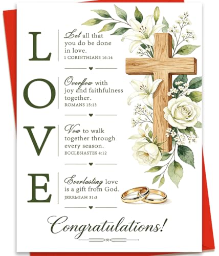 Christian Wedding Card Gift for Bride & Groom - ZC-059