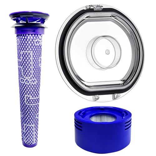 Dyson V7 V8 Vacuum Dust Bin Lid & Filter Replacement Parts