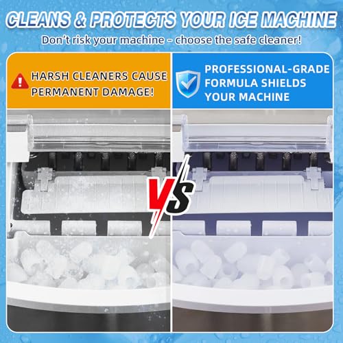 Bellisinno Ice Maker Cleaner Tablets - 36 Pack, Nickel-Safe Scale Remover