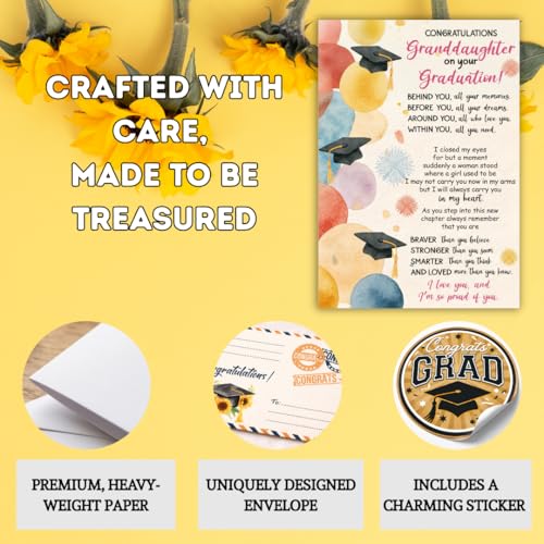 Graduation Card for Granddaughter - Proud of You 2026