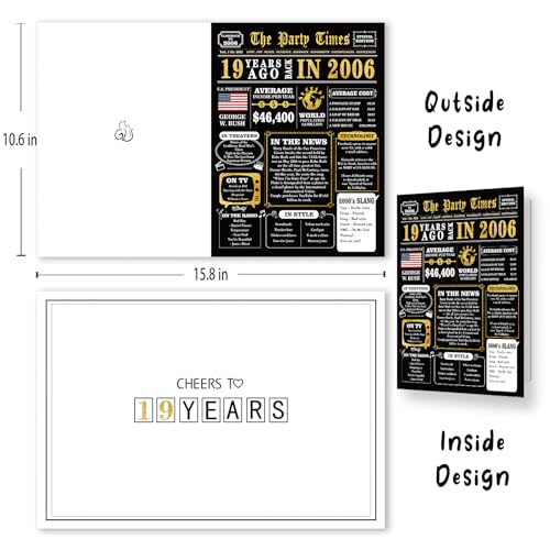 Funny Jumbo 19th Birthday Card for Him/Her - Perfect Gift Idea