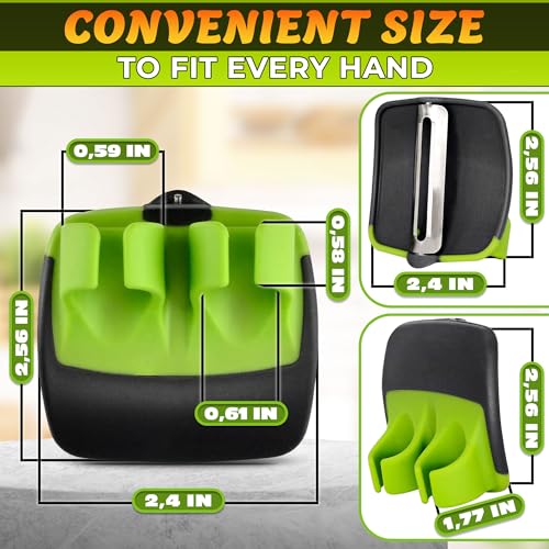2 Pcs Stainless Steel Finger Potato Peeler Set for Easy Peeling