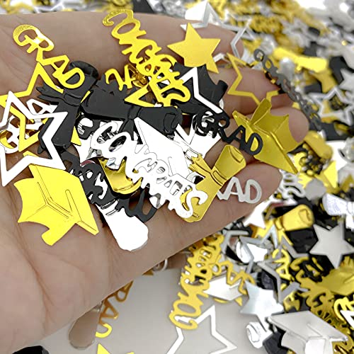 Graduation Confetti Sprinkles - Metallic Foil Party Decor 1200 Pieces