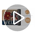 Patriotic Daisy Welcome Doormat 17x29 Inch - Non-Slip Indoor/Outdoor