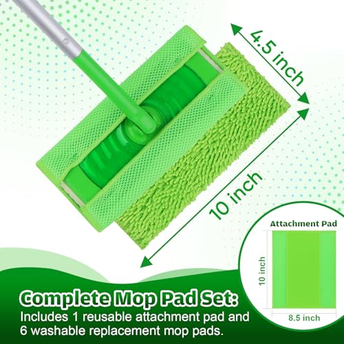 UNIMADE Reusable Microfiber Mop Pads for Swiffer Sweeper - 6 Pack