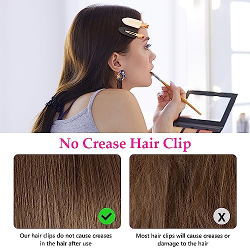 D 6-Piece No Crease Hair Clips for Makeup and Styling