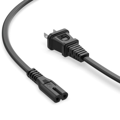 2 Prong Replacement Power Cord Fit for iRobot Roomba Vacuums Home Base Charging Dock 600 800 900 Series, 675 690 960 614 650 890 880 i Series and More Charger Cable