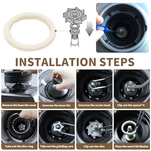Felt Washer for Breville Espresso Machines - Compatible with BES870, BES878, BES880, BCG820