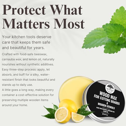 2oz Food Grade Beeswax Wood Polish with Lemon Oil - The Live Edge, Pack of 1