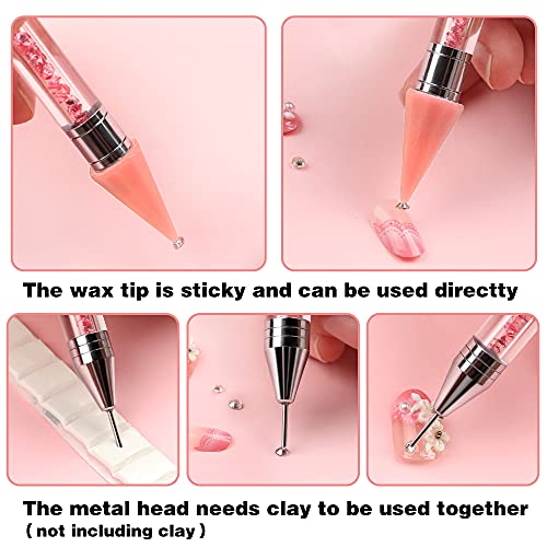 Kaychan Rhinestone Applicator Tool with Dual-Ended Wax Pen and Tweezers