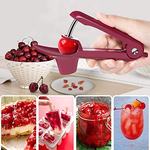 Cherry Pitter Tool - Effortless Cherry Corer with Lock Design