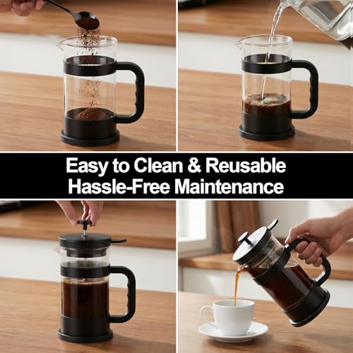 Premium Stainless Steel French Press Filter Replacement - 6 Packs