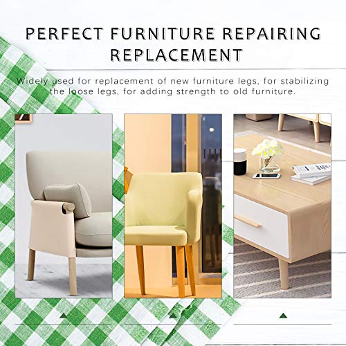 Keadic 8 Sets M8 Furniture Leg Mounting Plates for Sofa and Chair Repair